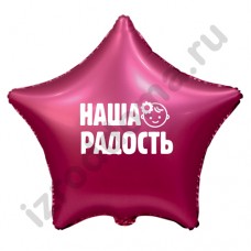 Наклейка на воздушный шар Наша Радость для девочки